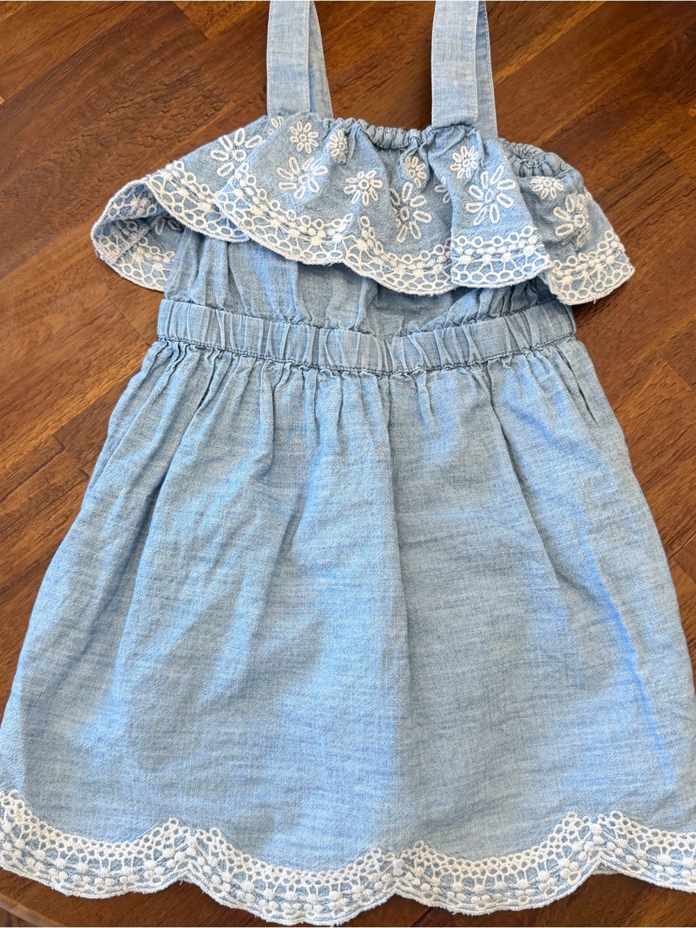 Tucker + Tate Light Blue Embroidered Strap Sundress